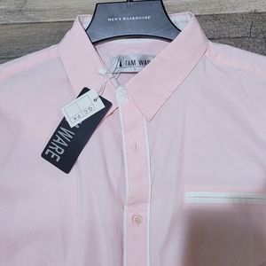 Large, Light Pink, Dress Shirt